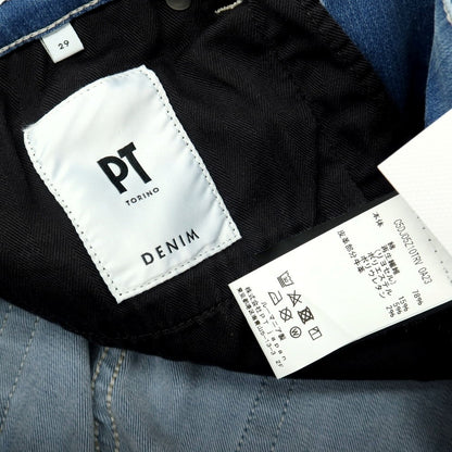 【中古】ピーティートリノ デニム PT TORINO DENIM SWING ストレッチ コットンリヨセルポリエステル デニムパンツ ジーンズ ブルー【サイズ29】【 状態ランクC 】【 メンズ 】