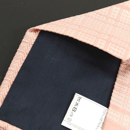【中古】ガブリエレ パジーニ Gabriele Pasini シルク ジャカード チェック＆ストライプ柄ネクタイ ピンク【 状態ランクA 】【 メンズ 】