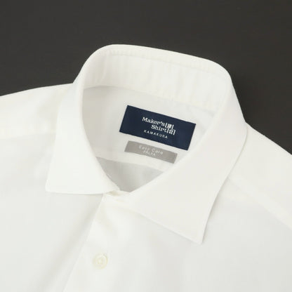 【中古】メイカーズシャツ カマクラ Makers Shirt 鎌倉 Easy Care PALPA コットンポリエステル レギュラーカラー ドレスシャツ ホワイト【サイズ38】【 状態ランクB 】【 メンズ 】