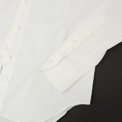 【中古】メイカーズシャツ カマクラ Makers Shirt 鎌倉 Easy Care PALPA コットンポリエステル レギュラーカラー ドレスシャツ ホワイト【サイズ38】【 状態ランクB 】【 メンズ 】
