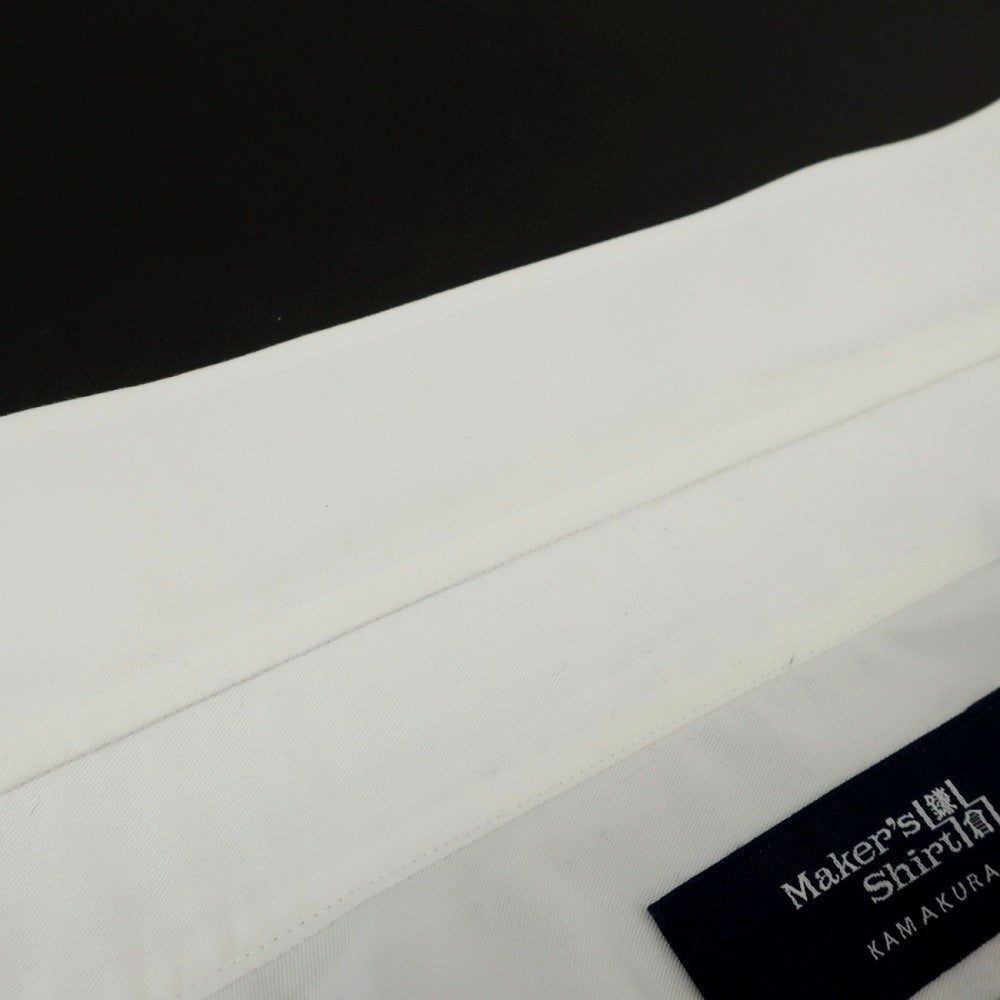 【中古】メイカーズシャツ カマクラ Makers Shirt 鎌倉 Easy Care PALPA コットンポリエステル レギュラーカラー ドレスシャツ ホワイト【サイズ38】【 状態ランクB 】【 メンズ 】