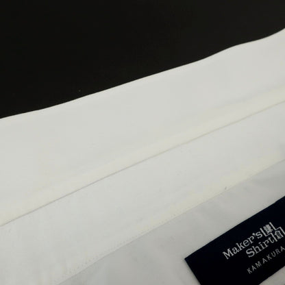 【中古】メイカーズシャツ カマクラ Makers Shirt 鎌倉 Easy Care PALPA コットンポリエステル レギュラーカラー ドレスシャツ ホワイト【サイズ38】【 状態ランクB 】【 メンズ 】