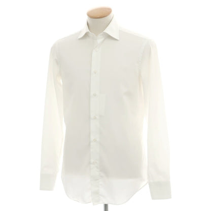 【中古】メイカーズシャツ カマクラ Makers Shirt 鎌倉 TRAVELER コットンポリエステル レギュラーカラー ドレスシャツ ホワイト【サイズ38】【 状態ランクC 】【 メンズ 】