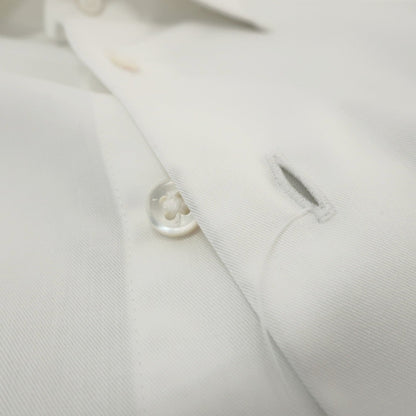 【中古】メイカーズシャツ カマクラ Makers Shirt 鎌倉 TRAVELER コットンポリエステル レギュラーカラー ドレスシャツ ホワイト【サイズ38】【 状態ランクC 】【 メンズ 】
