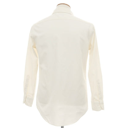 【中古】メイカーズシャツ カマクラ Makers Shirt 鎌倉 コットン ワンピースカラー カジュアルシャツ アイボリー【サイズM】【 状態ランクB 】【 メンズ 】