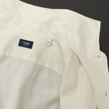 【中古】メイカーズシャツ カマクラ Makers Shirt 鎌倉 コットン ワンピースカラー カジュアルシャツ アイボリー【サイズM】【 状態ランクB 】【 メンズ 】