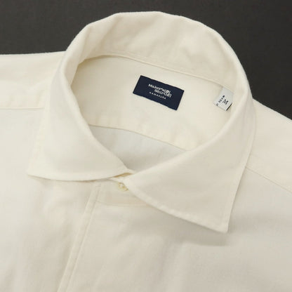 【中古】メイカーズシャツ カマクラ Makers Shirt 鎌倉 コットン ワンピースカラー カジュアルシャツ アイボリー【サイズM】【 状態ランクB 】【 メンズ 】