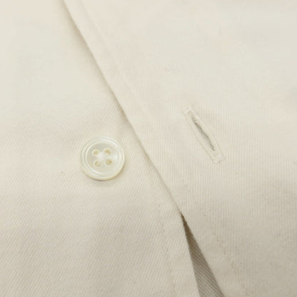 【中古】メイカーズシャツ カマクラ Makers Shirt 鎌倉 コットン ワンピースカラー カジュアルシャツ アイボリー【サイズM】【 状態ランクB 】【 メンズ 】