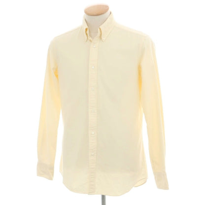 【中古】メイカーズシャツ カマクラ Makers Shirt 鎌倉 オックスフォード ボタンダウン カジュアルシャツ ライトイエロー【サイズ表記なし（XS位）】【 状態ランクB 】【 メンズ 】