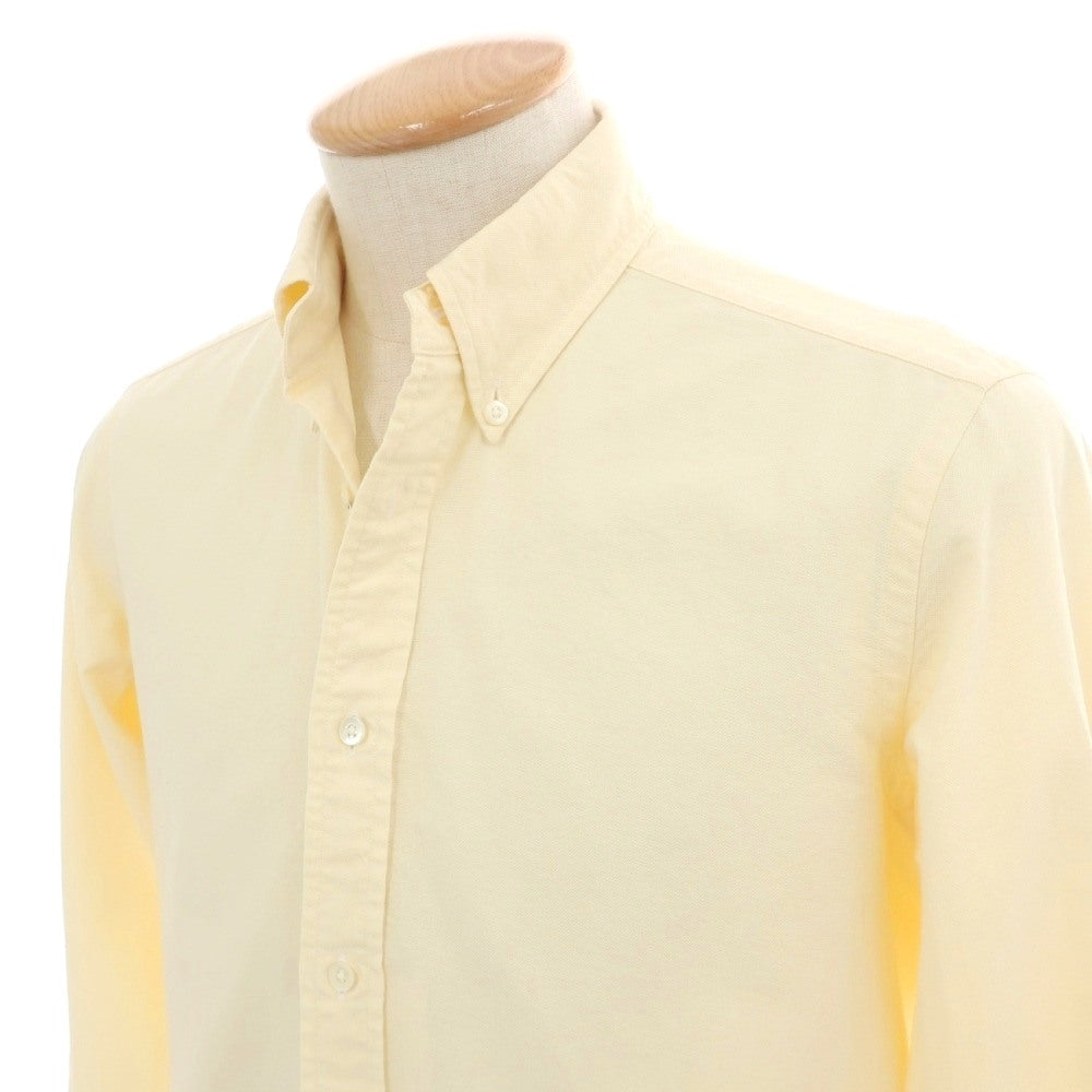 【中古】メイカーズシャツ カマクラ Makers Shirt 鎌倉 オックスフォード ボタンダウン カジュアルシャツ ライトイエロー【サイズ表記なし（XS位）】【 状態ランクB 】【 メンズ 】