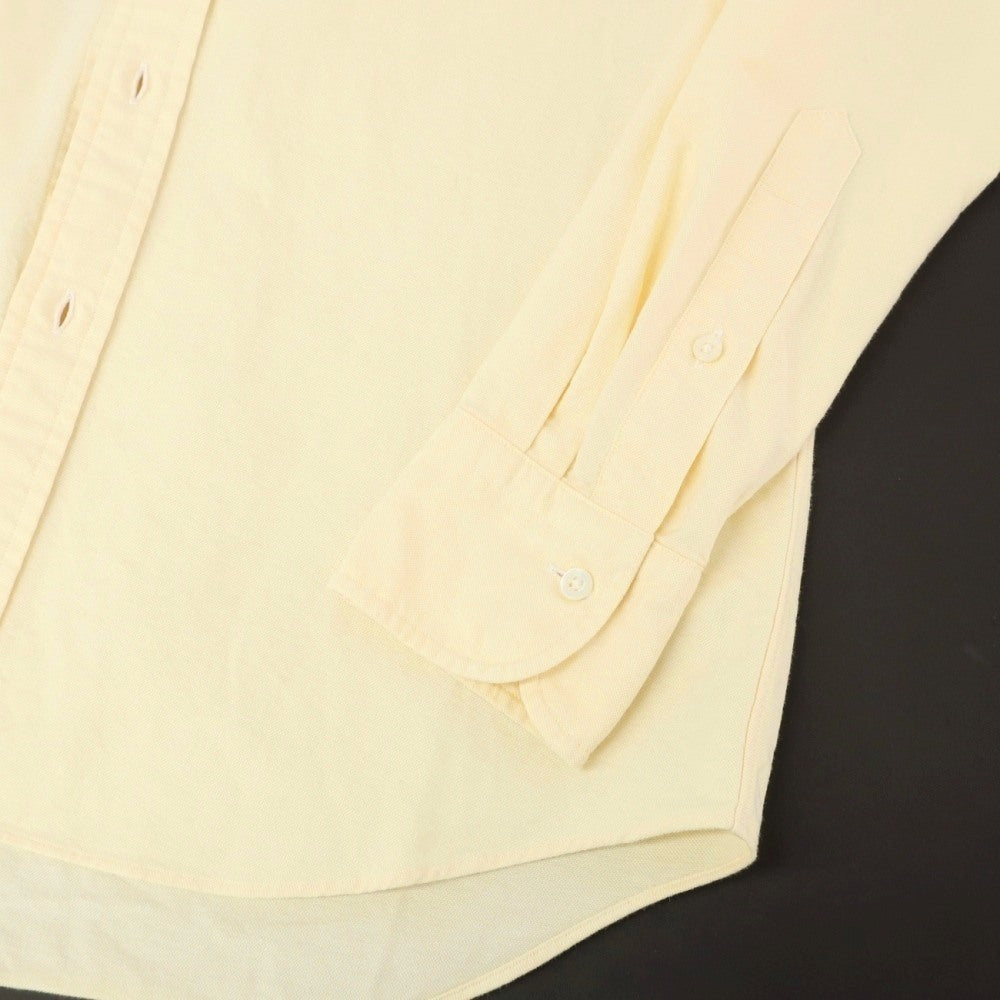 【中古】メイカーズシャツ カマクラ Makers Shirt 鎌倉 オックスフォード ボタンダウン カジュアルシャツ ライトイエロー【サイズ表記なし（XS位）】【 状態ランクB 】【 メンズ 】