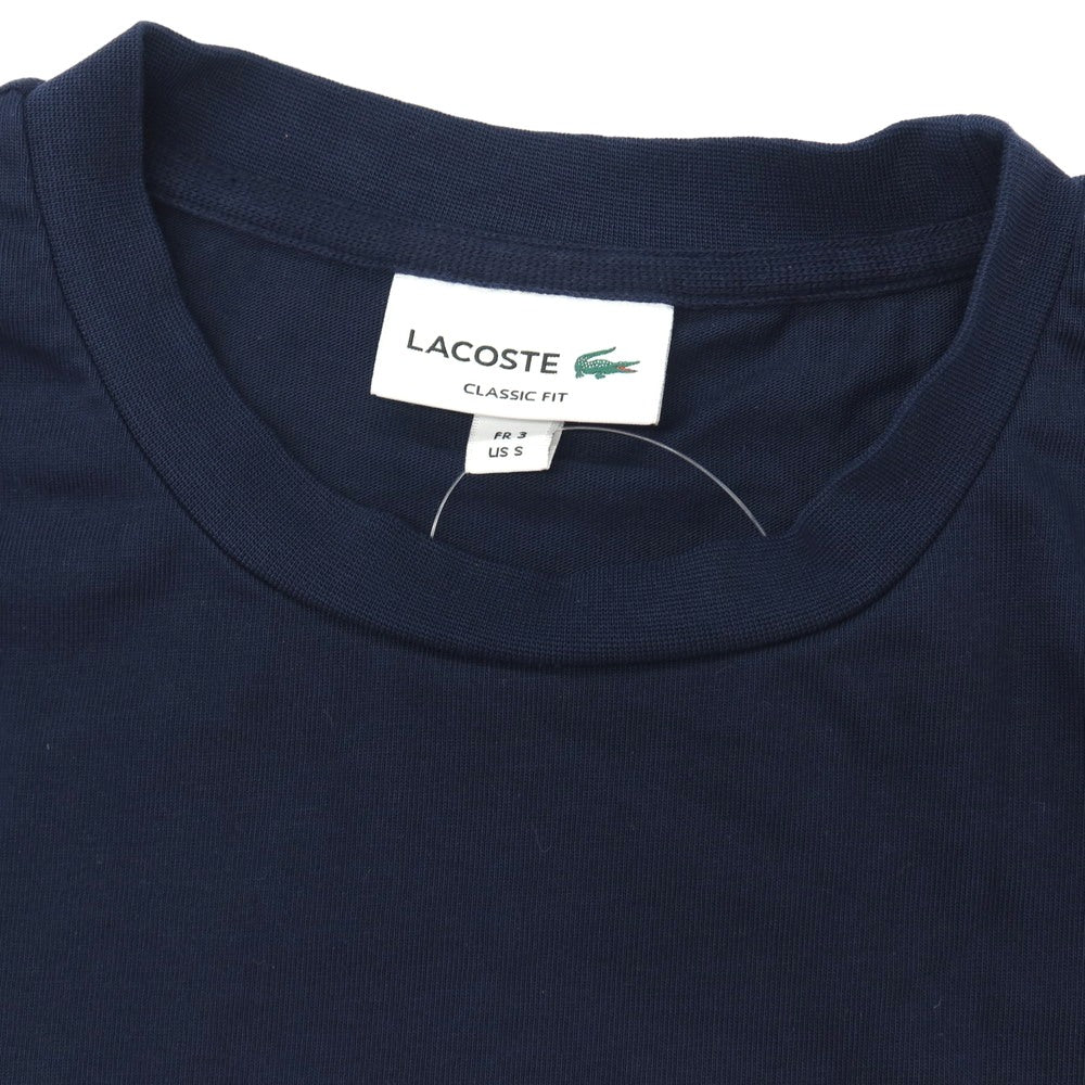 【中古】ラコステ LACOSTE コットン クルーネック 半袖Ｔシャツ ネイビー【サイズFR3】【 状態ランクB 】【 メンズ 】