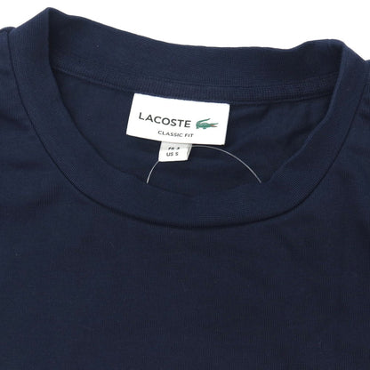 【中古】ラコステ LACOSTE コットン クルーネック 半袖Ｔシャツ ネイビー【サイズFR3】【 状態ランクB 】【 メンズ 】