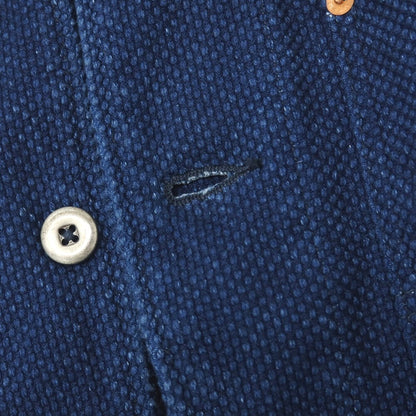 【中古】モモタロウ ジーンズ MOMOTARO JEANS 刺し子 コットン カバーオール ネイビー【サイズ36】【 状態ランクB 】【 メンズ 】