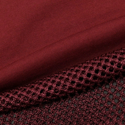 【中古】トーガ TOGA VIRILIS クルーネック メッシュ切り替え ノースリーブ カットソー ボルドー【サイズ46】【 状態ランクB 】【 メンズ 】
