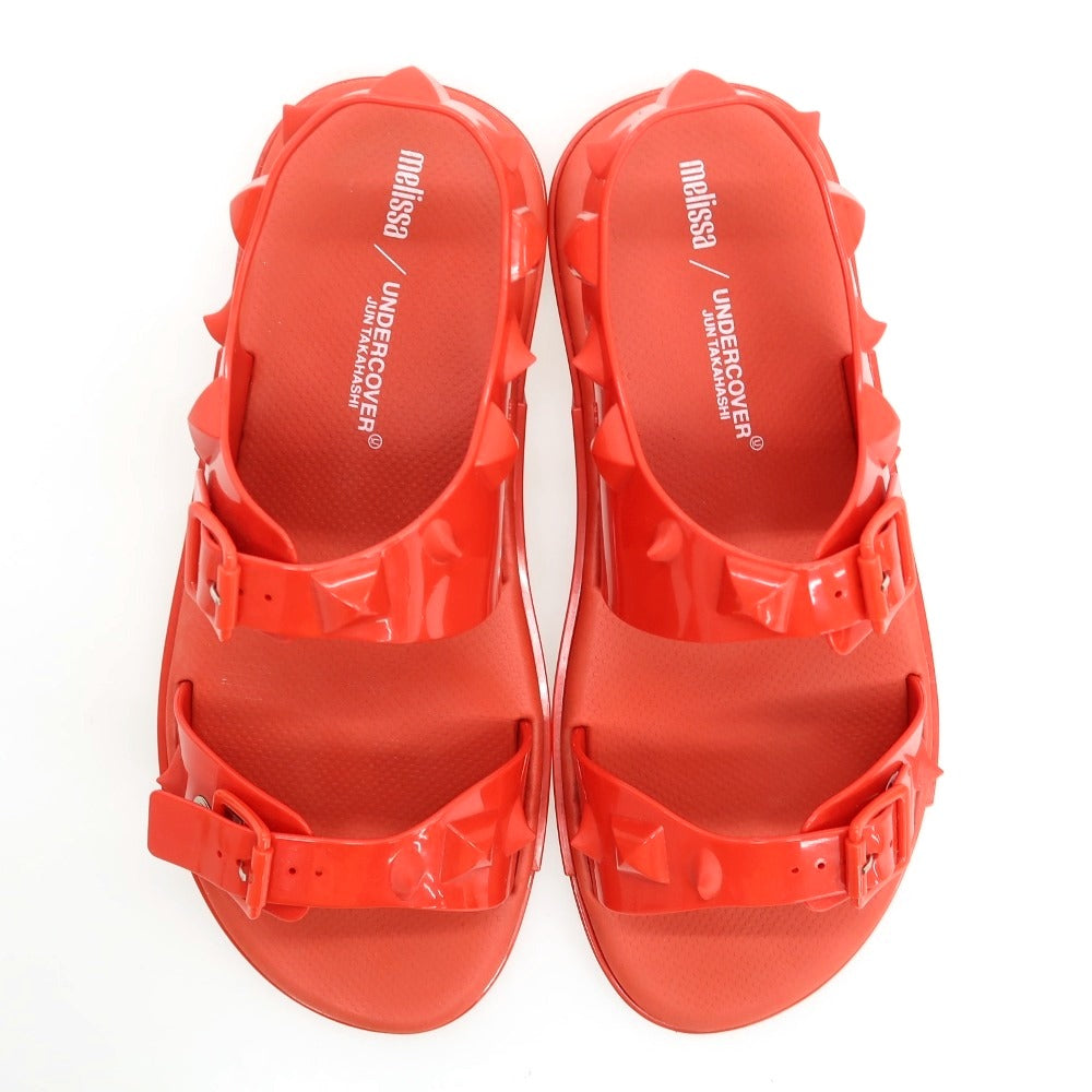【中古】アンダーカバー UNDERCOVER × melissa ラバー サンダル レッド【サイズEU41/42（JP26 1/2）】【 状態ランクB 】【 ユニセックス 】
