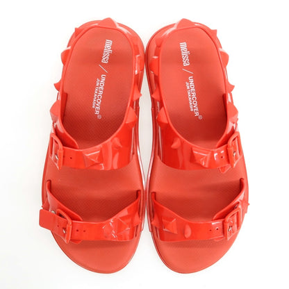 【中古】アンダーカバー UNDERCOVER × melissa ラバー サンダル レッド【サイズEU41/42（JP26 1/2）】【 状態ランクB 】【 ユニセックス 】