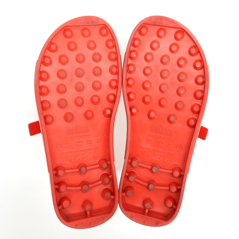 【中古】アンダーカバー UNDERCOVER × melissa ラバー サンダル レッド【サイズEU41/42（JP26 1/2）】【 状態ランクB 】【 ユニセックス 】