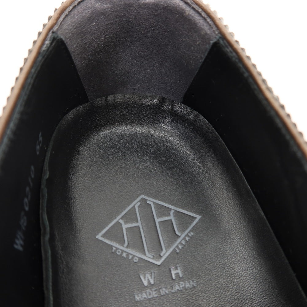 【中古】ダブルエイチ WH WHS0210 レザー ドレスシューズ ブラウン【サイズ65】【 状態ランクA 】【 メンズ 】