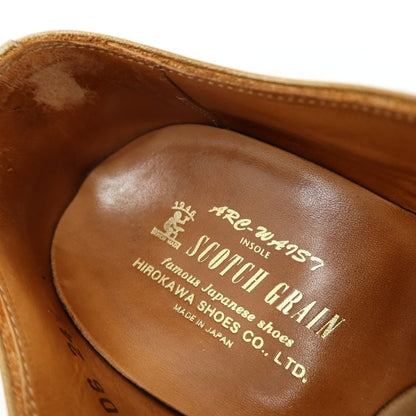 【中古】スコッチグレイン SCOTCH GRAIN カーフ ドレスシューズ ブラウンオーカー【サイズ24 1/2 E】【 状態ランクC 】【 メンズ 】