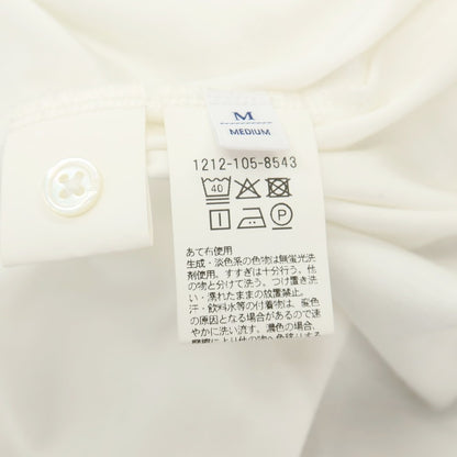 【中古】ビューティアンドユースユナイテッドアローズ BEAUTY&amp;YOUTH UNITED ARROWS コットン 長袖ポロシャツ ホワイト【サイズM】【 状態ランクC 】【 メンズ 】