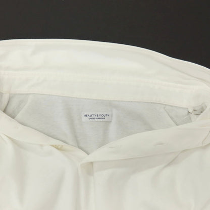 【中古】ビューティアンドユースユナイテッドアローズ BEAUTY&amp;YOUTH UNITED ARROWS コットン 長袖ポロシャツ ホワイト【サイズM】【 状態ランクC 】【 メンズ 】