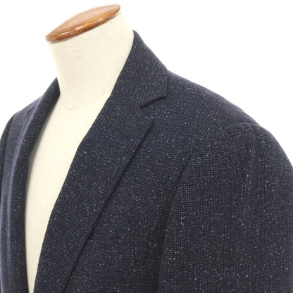 【中古】ストラスブルゴ STRASBURGO ウールシルクカシミヤ 3B テーラードジャケット ネイビー【サイズ48】【 状態ランクB 】【 メンズ 】