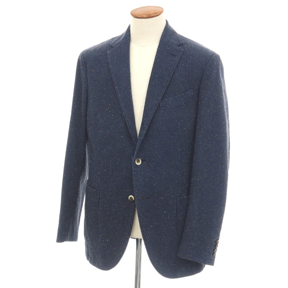 【中古】ボリオリ BOGLIOLI COAT コットンポリエステル 3B カジュアルジャケット ネイビー【サイズ48】【 状態ランクB 】【 メンズ 】