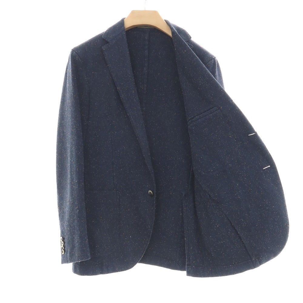 【中古】ボリオリ BOGLIOLI COAT コットンポリエステル 3B カジュアルジャケット ネイビー【サイズ48】【 状態ランクB 】【 メンズ 】