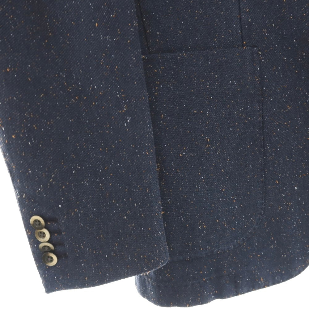 【中古】ボリオリ BOGLIOLI COAT コットンポリエステル 3B カジュアルジャケット ネイビー【サイズ48】【 状態ランクB 】【 メンズ 】