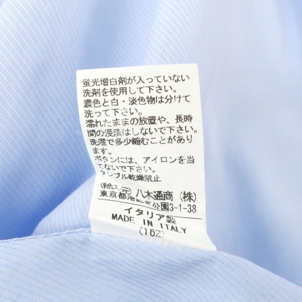 【中古】オリアン ORIAN コットン ワイドカラー カルゼ ドレスシャツ ライトブルー【サイズ40】【 状態ランクC 】【 メンズ 】