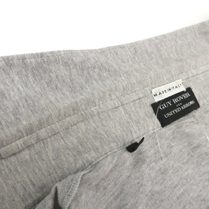 【中古】ギローバー GUY ROVER コットンカシミヤ ジャージー ワイドカラー カジュアルシャツ グレー【サイズL】【 状態ランクC 】【 メンズ 】