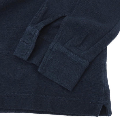 【中古】ザノーネ ZANONE コットンウール 長袖ポロシャツ ネイビー【サイズ48】【 状態ランクC 】【 メンズ 】