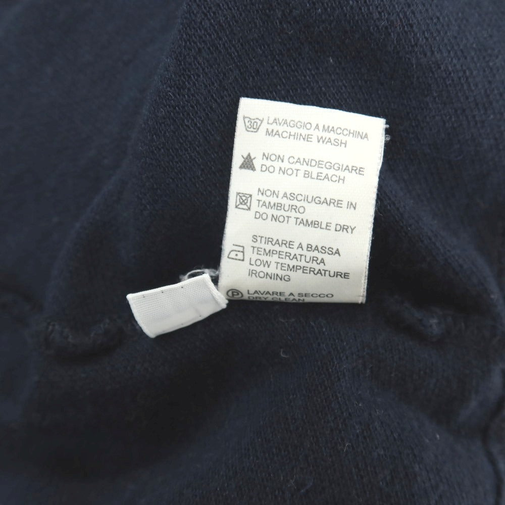 【中古】ザノーネ ZANONE コットンウール 長袖ポロシャツ ネイビー【サイズ48】【 状態ランクC 】【 メンズ 】
