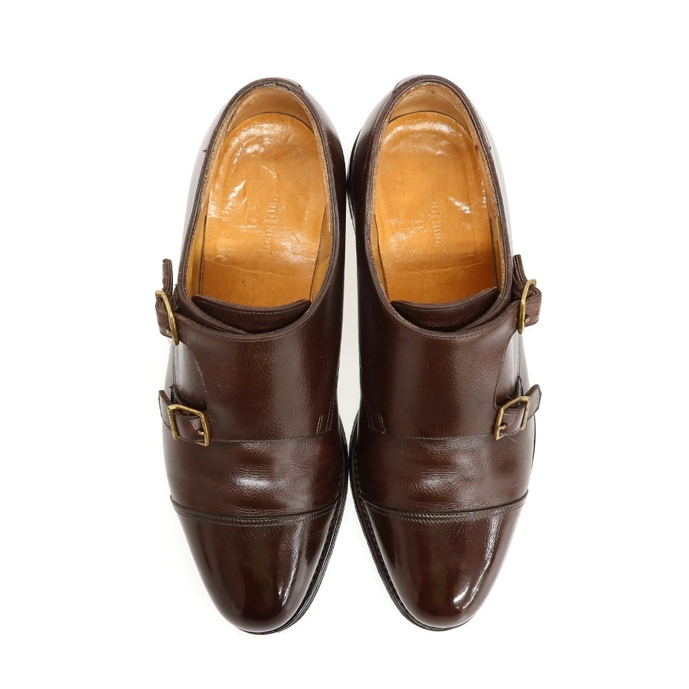 【中古】ジョンロブ John Lobb WILLIAM グレインレザー ドレスシューズ ブラウン【サイズ9 1/2 EE】【 状態ランクC 】【 メンズ 】