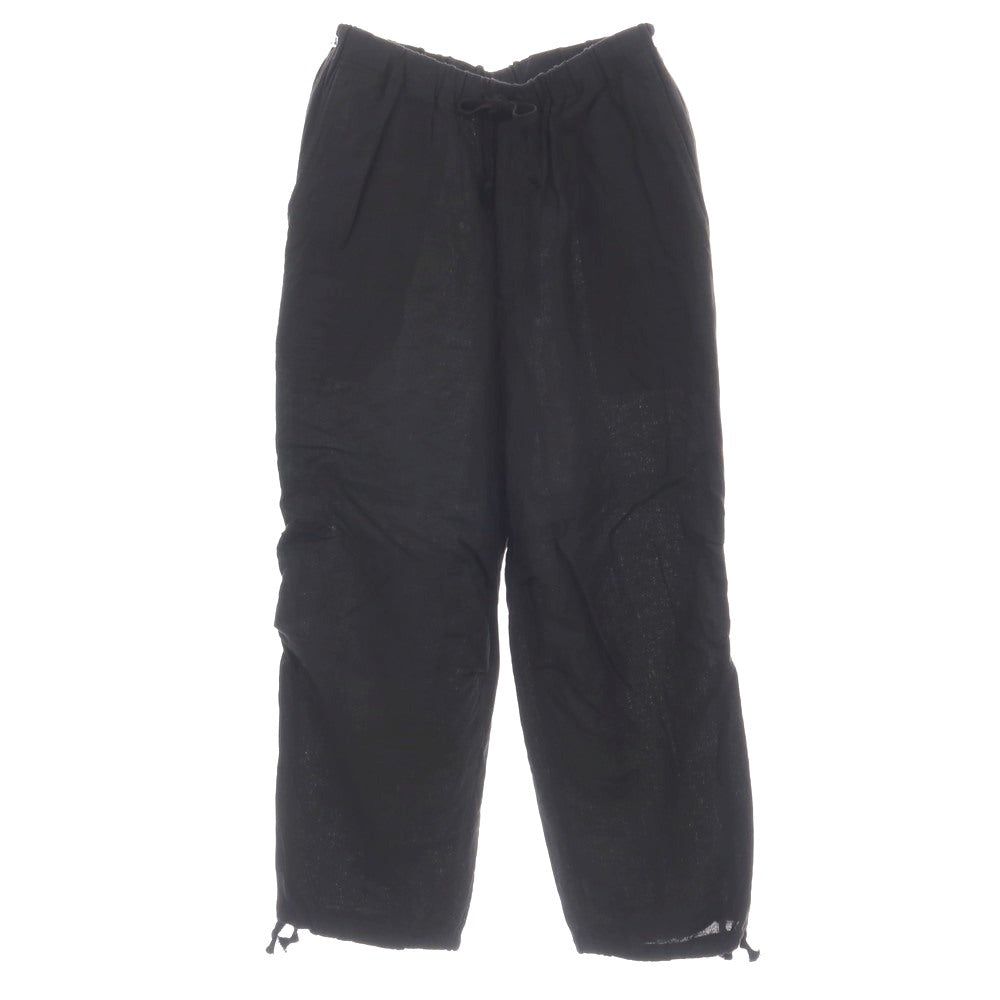 【中古】マーカ marka ARKnets別注 リネン イージーパンツ ブラック【サイズ2】【 状態ランクB 】【 メンズ 】