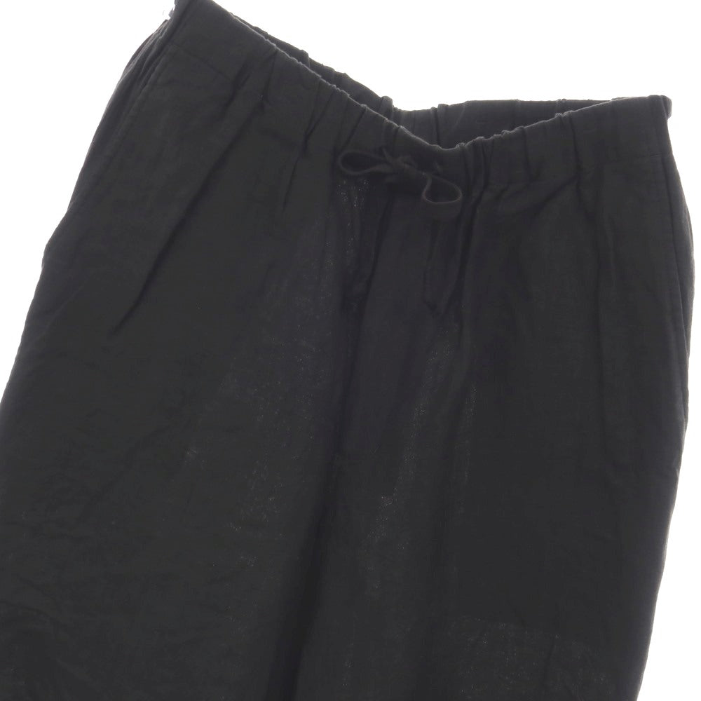 【中古】マーカ marka ARKnets別注 リネン イージーパンツ ブラック【サイズ2】【 状態ランクB 】【 メンズ 】