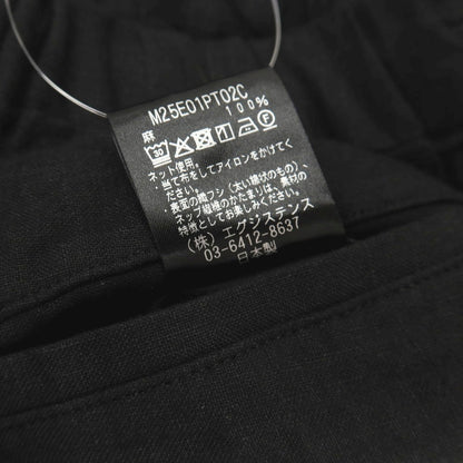 【中古】マーカ marka ARKnets別注 リネン イージーパンツ ブラック【サイズ2】【 状態ランクB 】【 メンズ 】
