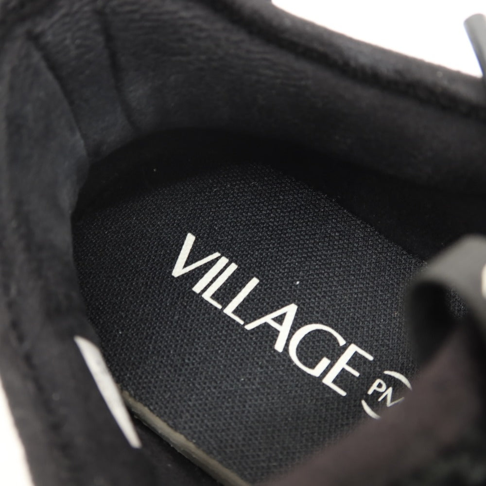 【中古】ヴィレッジピーエム Village PM スエード スニーカー ブラック【サイズ26.5】【 状態ランクB 】【 メンズ 】