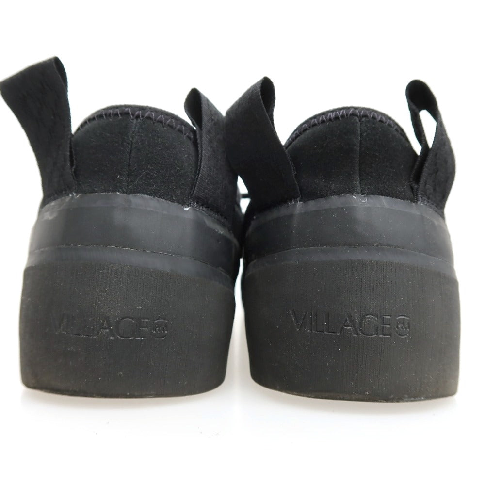 【中古】ヴィレッジピーエム Village PM スエード スニーカー ブラック【サイズ26.5】【 状態ランクB 】【 メンズ 】