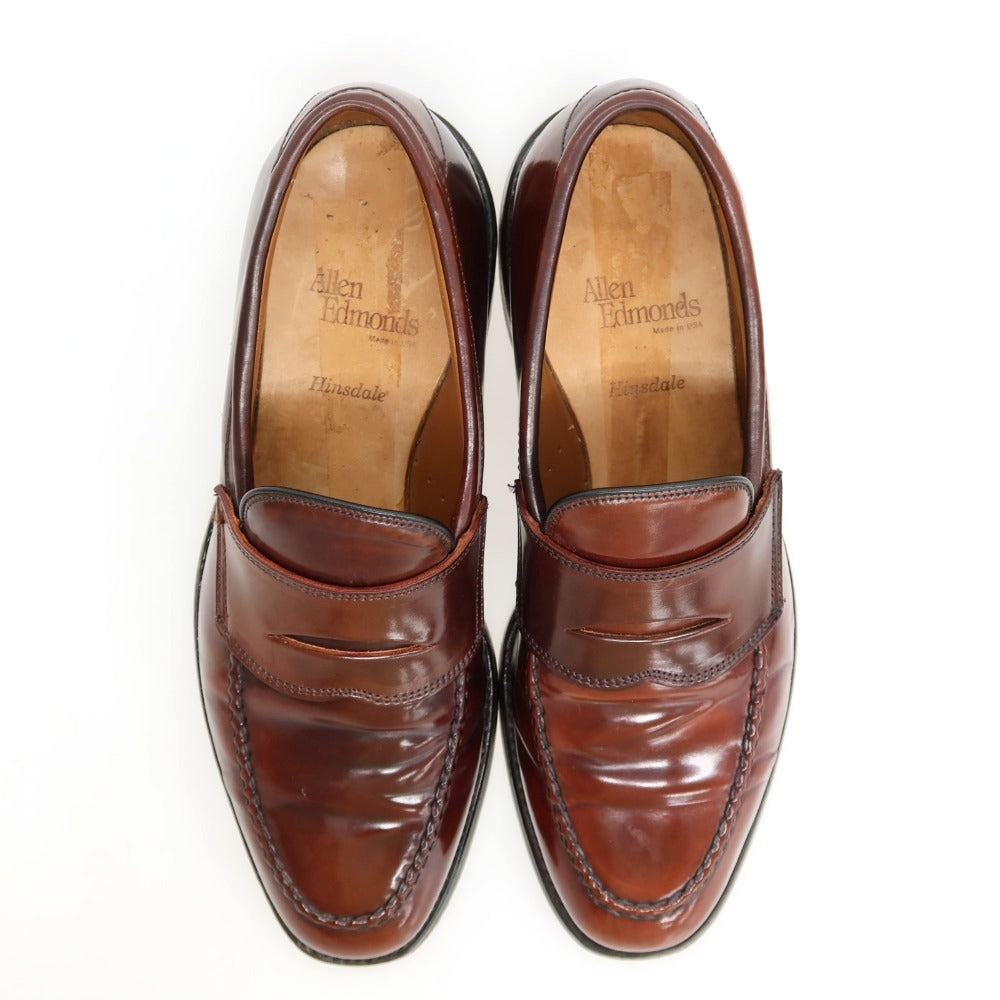 【中古】アレンエドモンズ Allen Edmonds HINSDALE コードバン ローファー ブラウン【サイズ8 E】【 状態ランクB 】【 メンズ 】