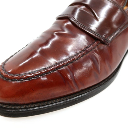【中古】アレンエドモンズ Allen Edmonds HINSDALE コードバン ローファー ブラウン【サイズ8 E】【 状態ランクB 】【 メンズ 】