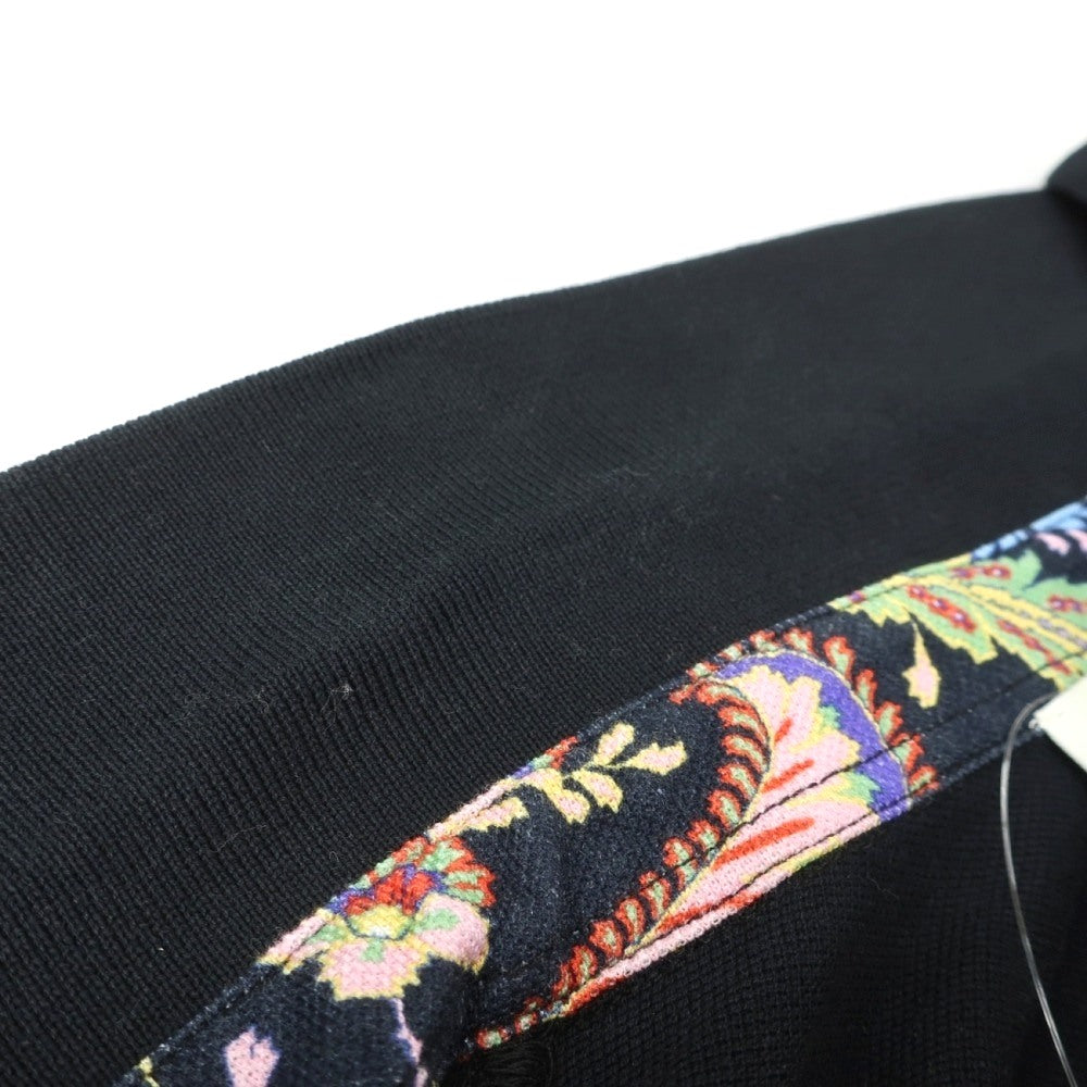 【中古】エトロ ETRO 鹿の子コットン 半袖ポロシャツ ブラック【サイズL】【 状態ランクB 】【 メンズ 】