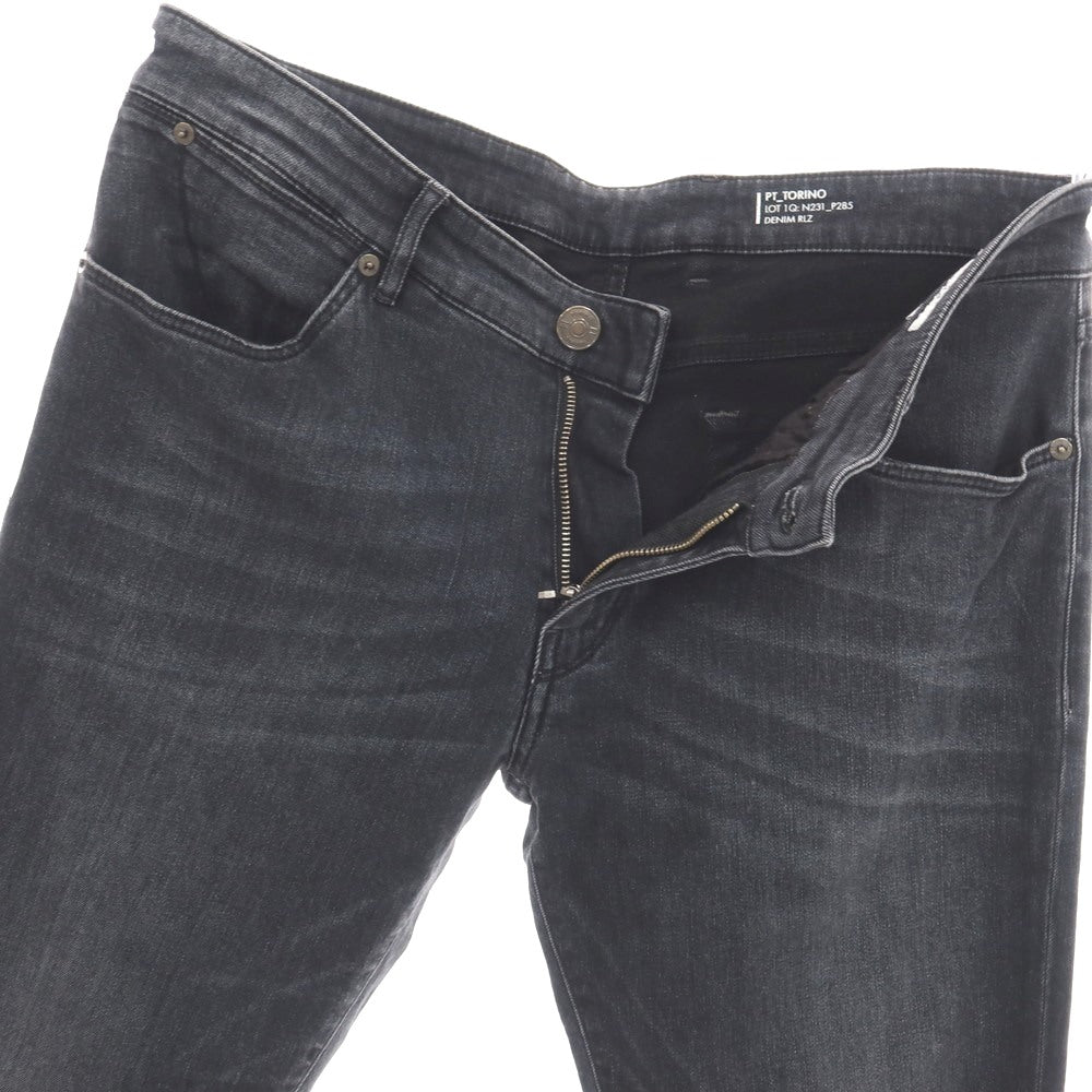 【中古】ピーティートリノ デニム PT TORINO DENIM SWING ストレッチ コットンレーヨンポリエステル デニムパンツ ブラック【サイズ33】【 状態ランクB 】【 メンズ 】