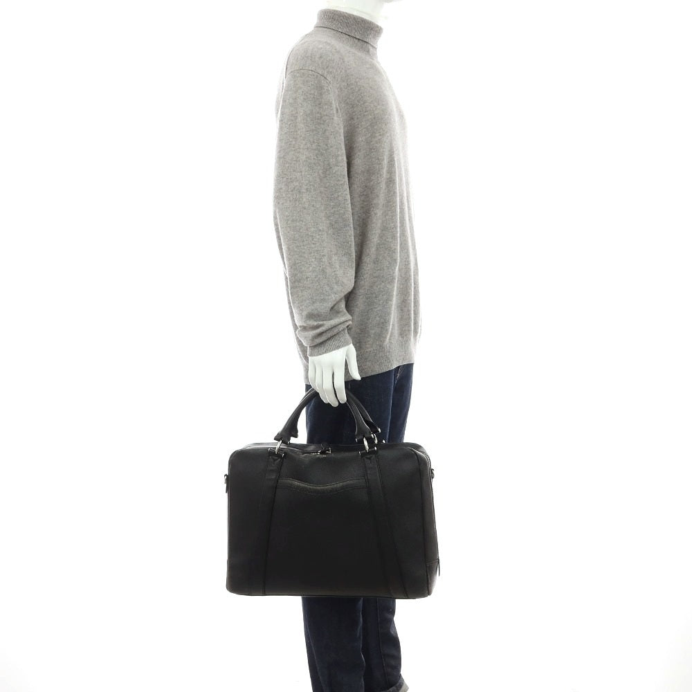 【中古】ペッレモルビダ PELLE MORBIDA deck/9 レザー ブリーフケース ブラック【 状態ランクC 】【 メンズ 】
