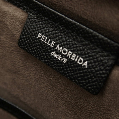 【中古】ペッレモルビダ PELLE MORBIDA deck/9 レザー ブリーフケース ブラック【 状態ランクC 】【 メンズ 】