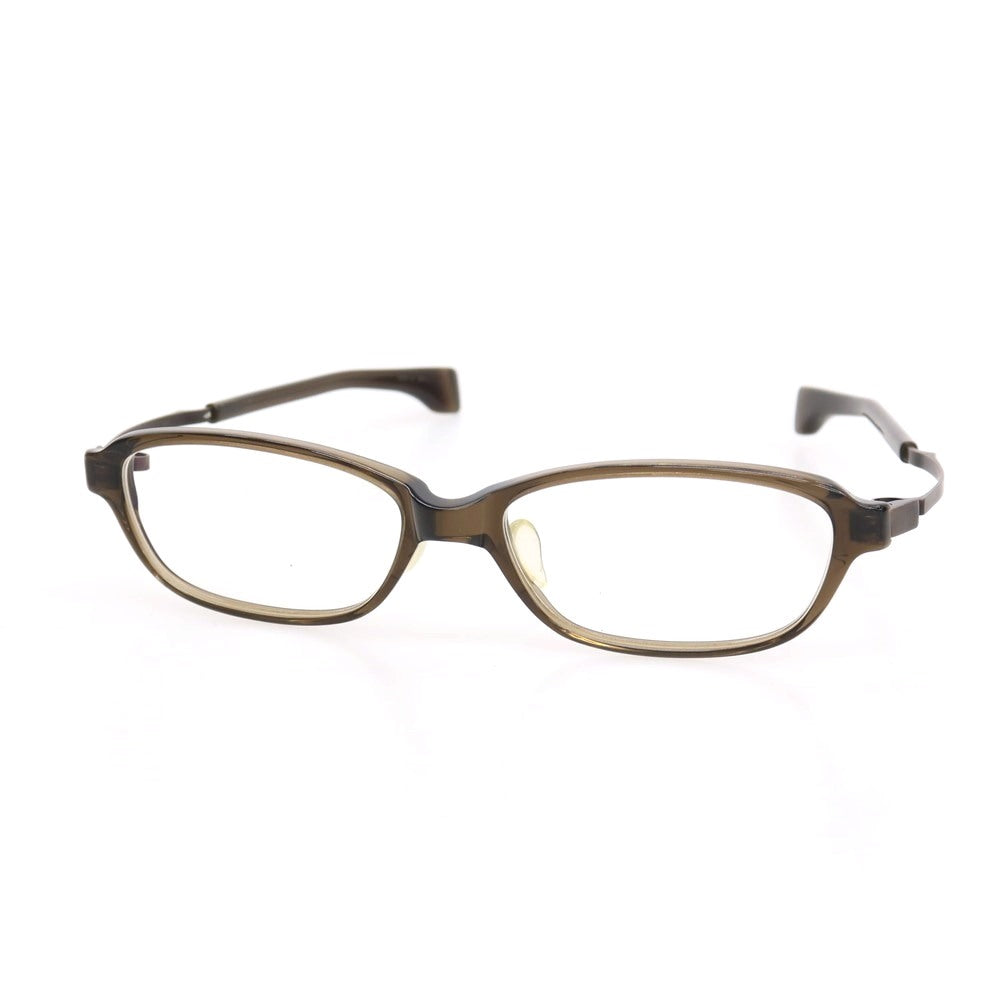 【中古】フォーナインズ 999.9 プラスチック×チタン メガネ ブラウン【サイズ55□17_146】【 状態ランクC 】【 メンズ 】