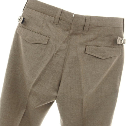 【中古】ピーティーゼロウーノ PT01 BEAMS F別注 SILVER CHINO SUPER100’S ウール ドレススラックスパンツ グレーブラウン系【サイズ46】【 状態ランクA 】【 メンズ 】
