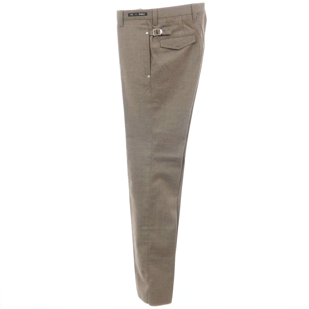 【中古】ピーティーゼロウーノ PT01 BEAMS F別注 SILVER CHINO SUPER100’S ウール ドレススラックスパンツ グレーブラウン系【サイズ46】【 状態ランクA 】【 メンズ 】