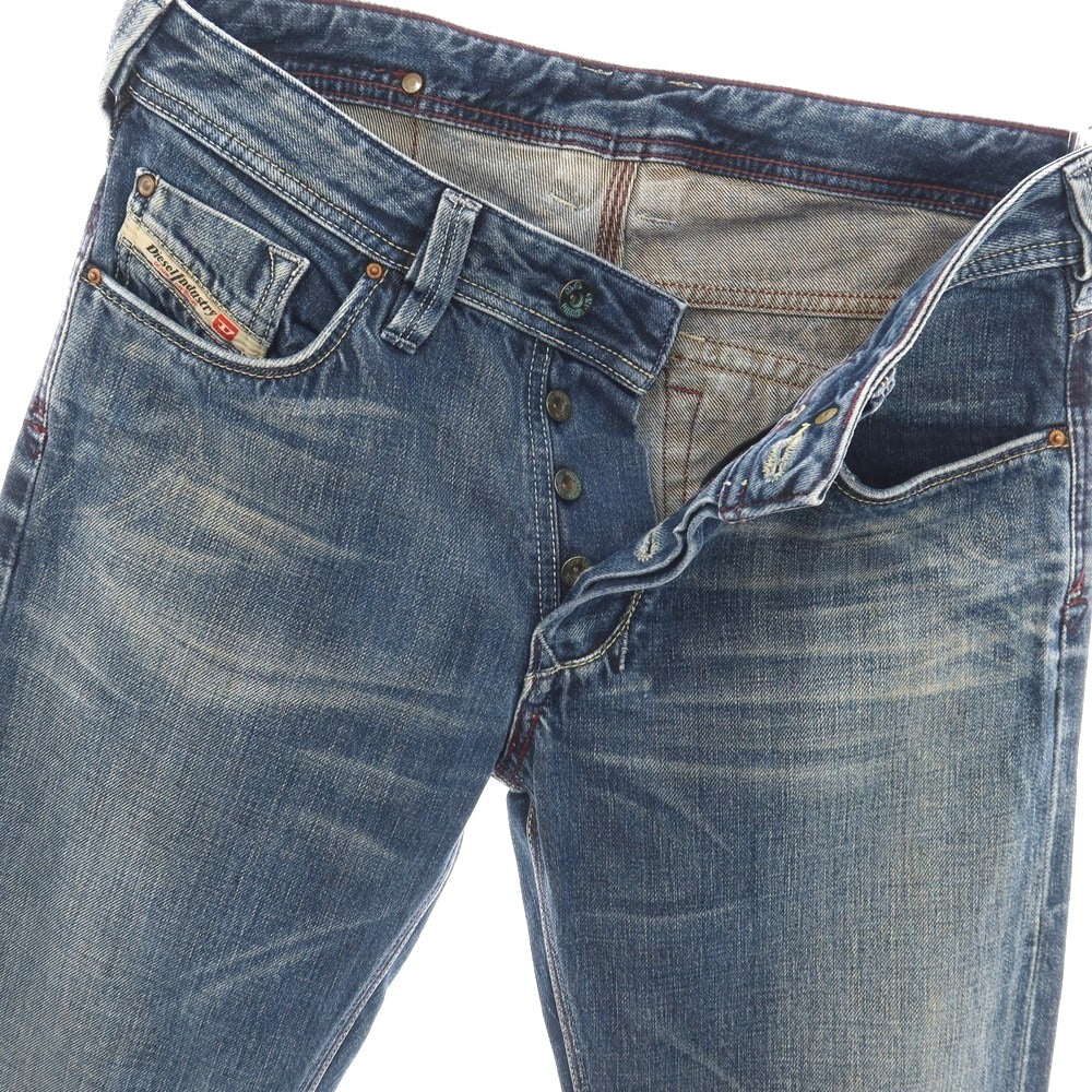 【中古】ディーゼル DIESEL コットン デニムパンツ ジーンズ ブルーネイビー【サイズ29】【 状態ランクC 】【 メンズ 】